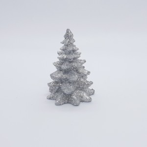 Decoratie kerstboompje - zilver