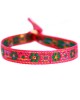 Love Ibiza - Geweven armbandje flower pink