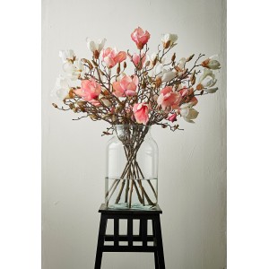 Kunstbloem Magnolia Roze H88cm