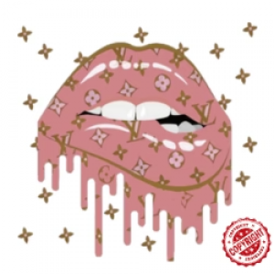 Sticker Roze Mond LV - Sticky Bestie