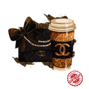 Sticker Koffie CC bruin - Sticky Bestie