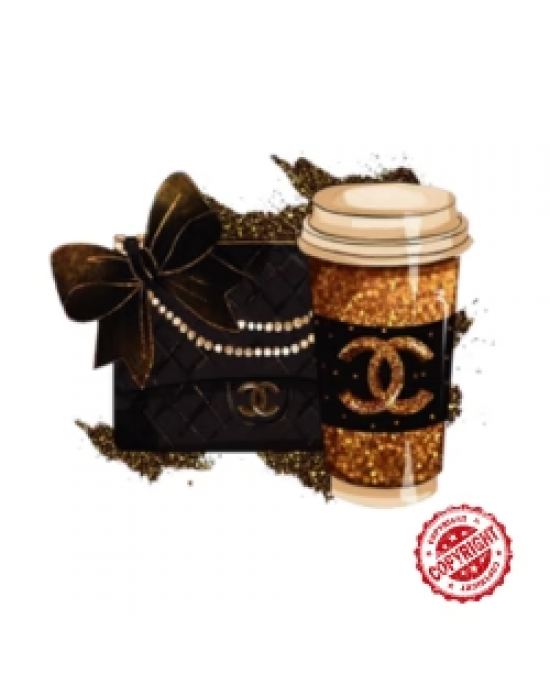 Sticker Koffie CC bruin - Sticky Bestie