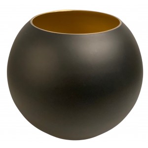  Vase the World Zambezi black gold Ø25 x H20,5 cm