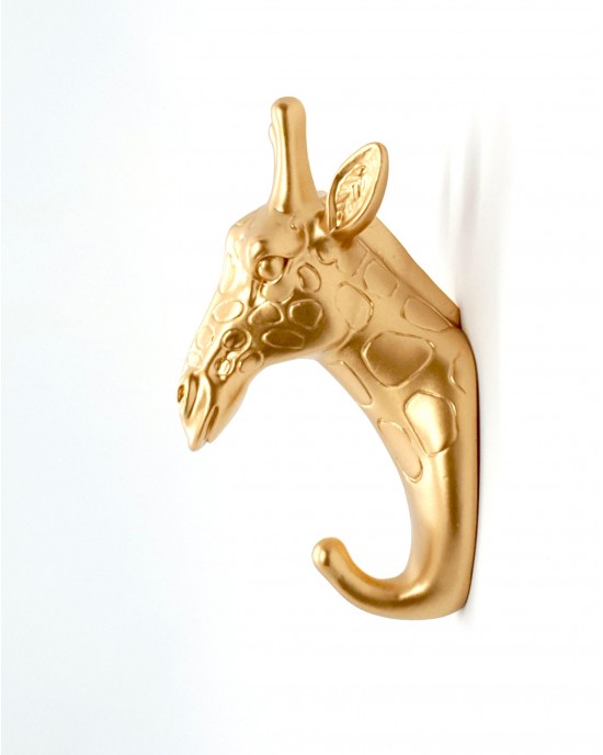 Wandhaak Giraffe - goud