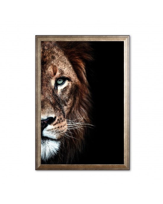 Foto op canvas - Leeuw Duet 60 x 90 cm